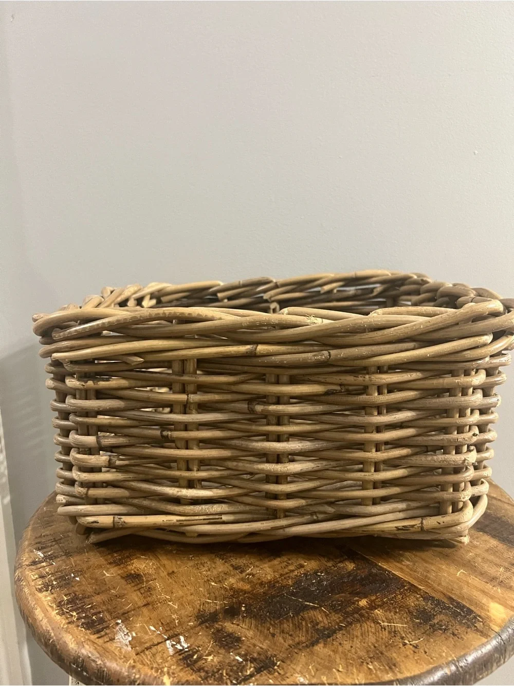 IKEA-BYHOLMA Basket, gray, 25x29x15 cm (9 ¾x11 ½x6 